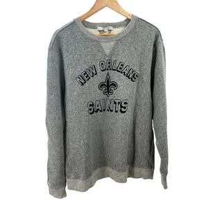 New‎ Orleans Saints NFL Junk Food Formation Fleece Grey Sweatshirt Men’s XL